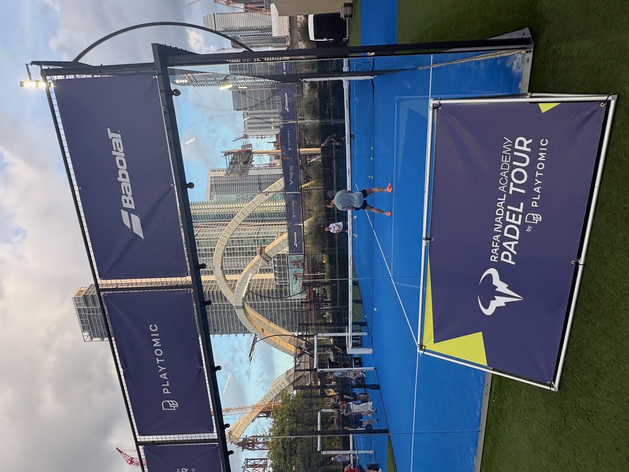 Courtside sponsor boards